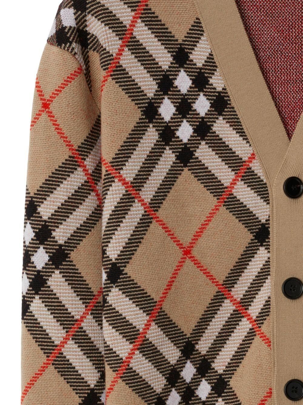 BURBERRY Check Cardigan for Men - SS25 Collection