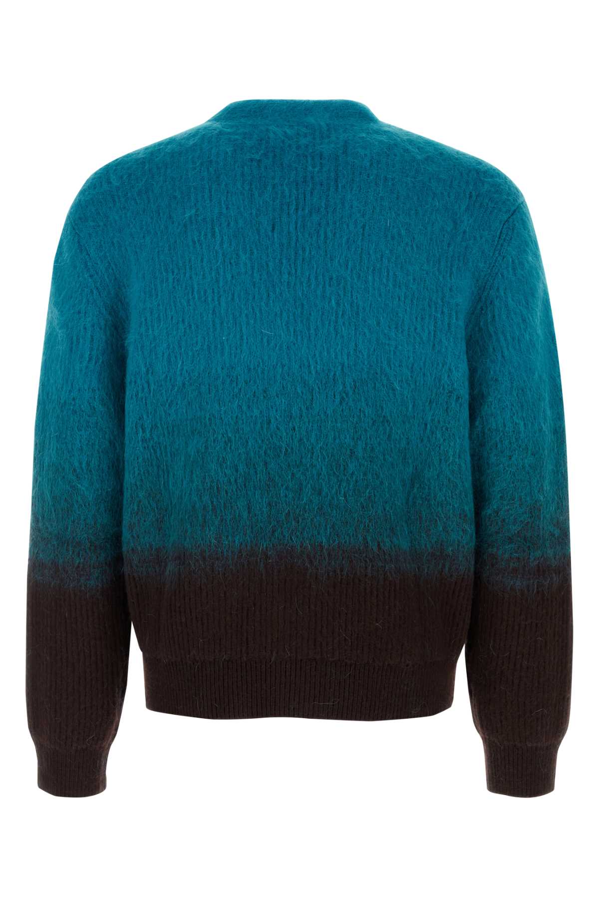 BURBERRY Two-Tone Wool Blend Cardigan for Men