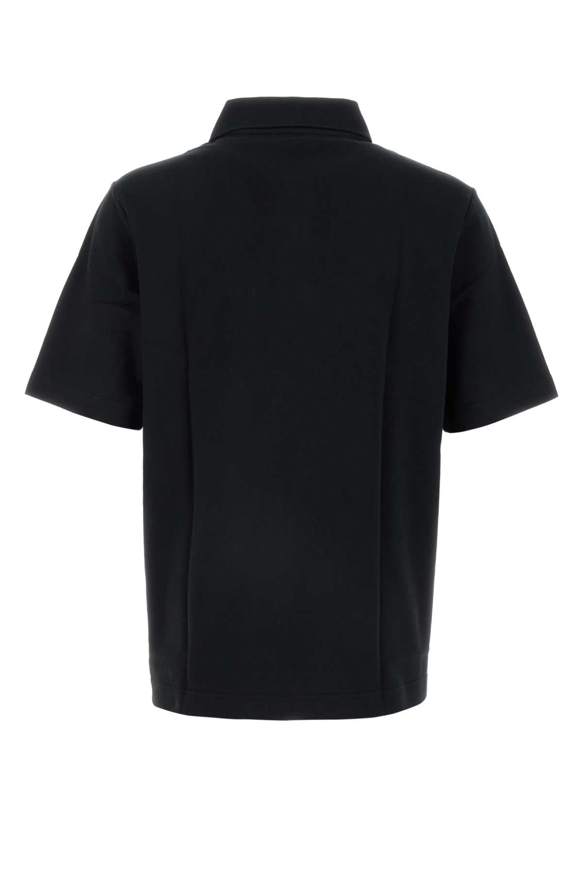 BURBERRY Slate Piquet Polo Shirt for Men - Fall/Winter 2024