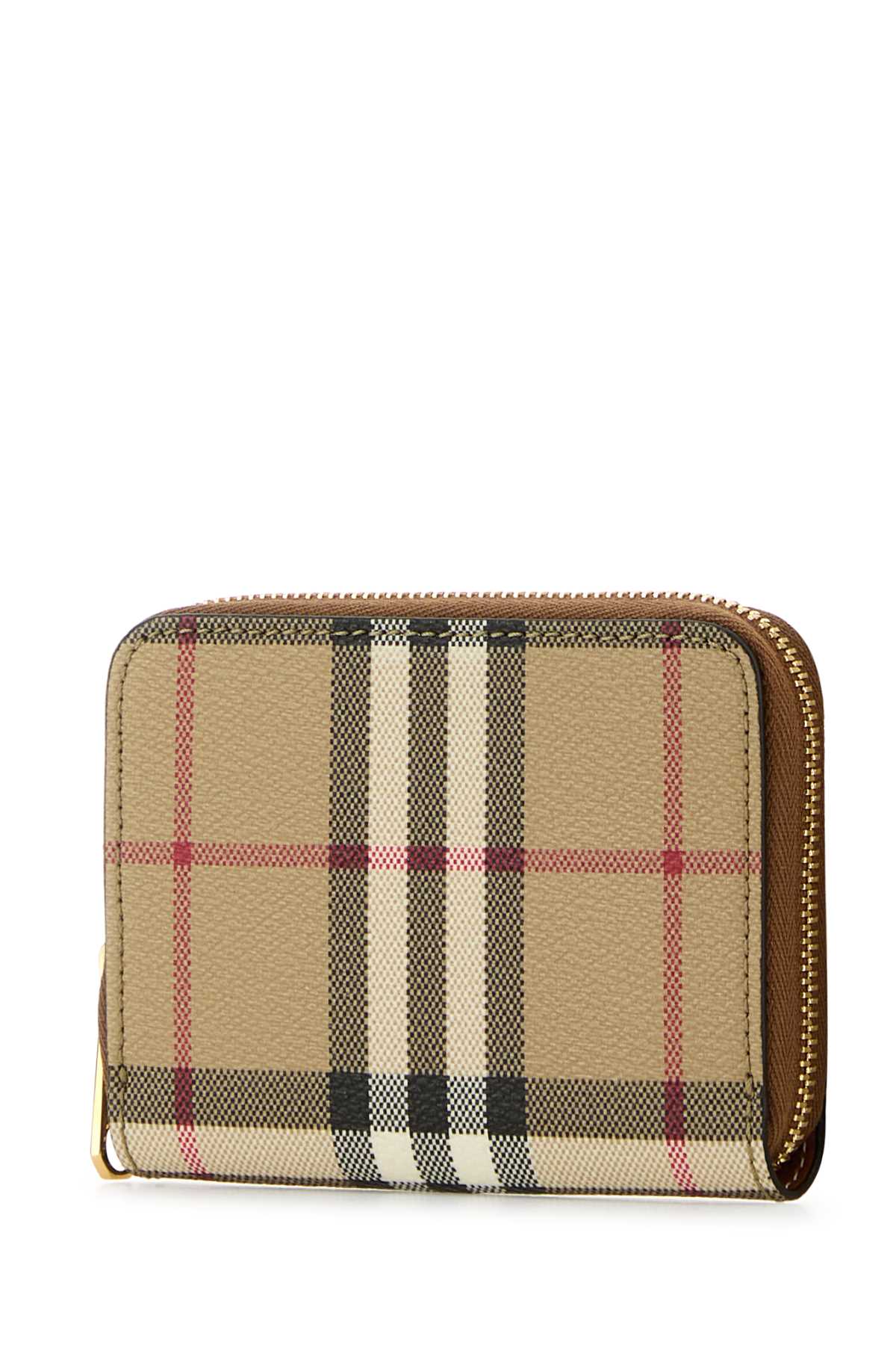 BURBERRY Mini Printed Canvas Zip Around Wallet