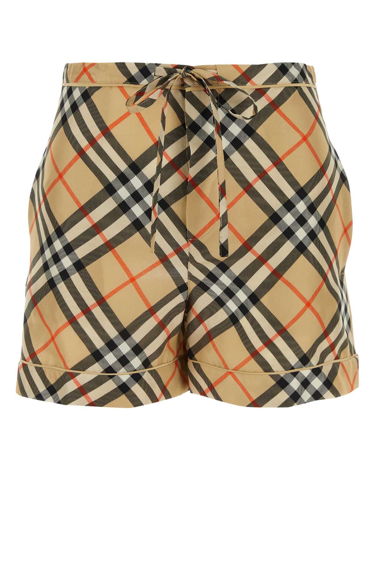 BURBERRY Printed Silk Shorts for Women