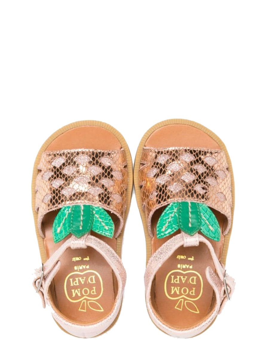 POM D'API Mini Pineapple Poppy Sandals for Girls