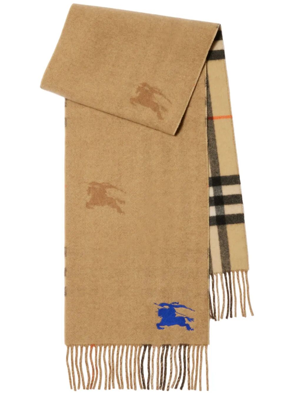 BURBERRY Reversible Cashmere Check Scarf