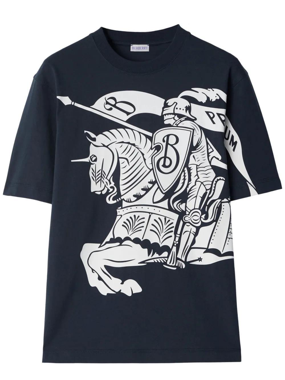 BURBERRY Storm Cotton T-Shirt for Men - FW24 Collection