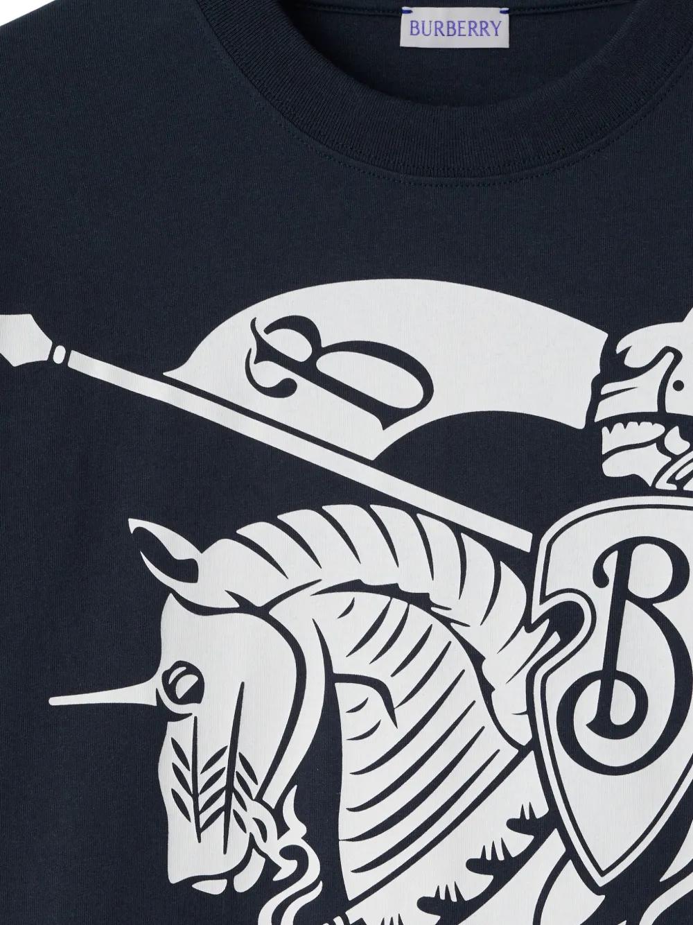 BURBERRY Storm Cotton T-Shirt for Men - FW24 Collection