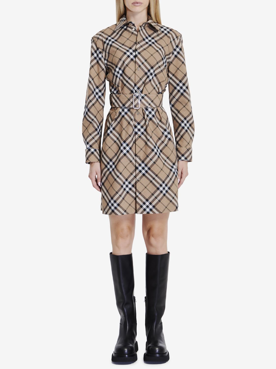 BURBERRY Classic Check Chemisier Dress