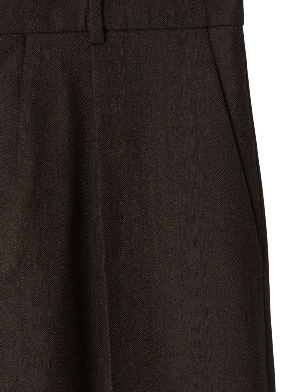 BURBERRY Men's Large Fit Pleated Trousers