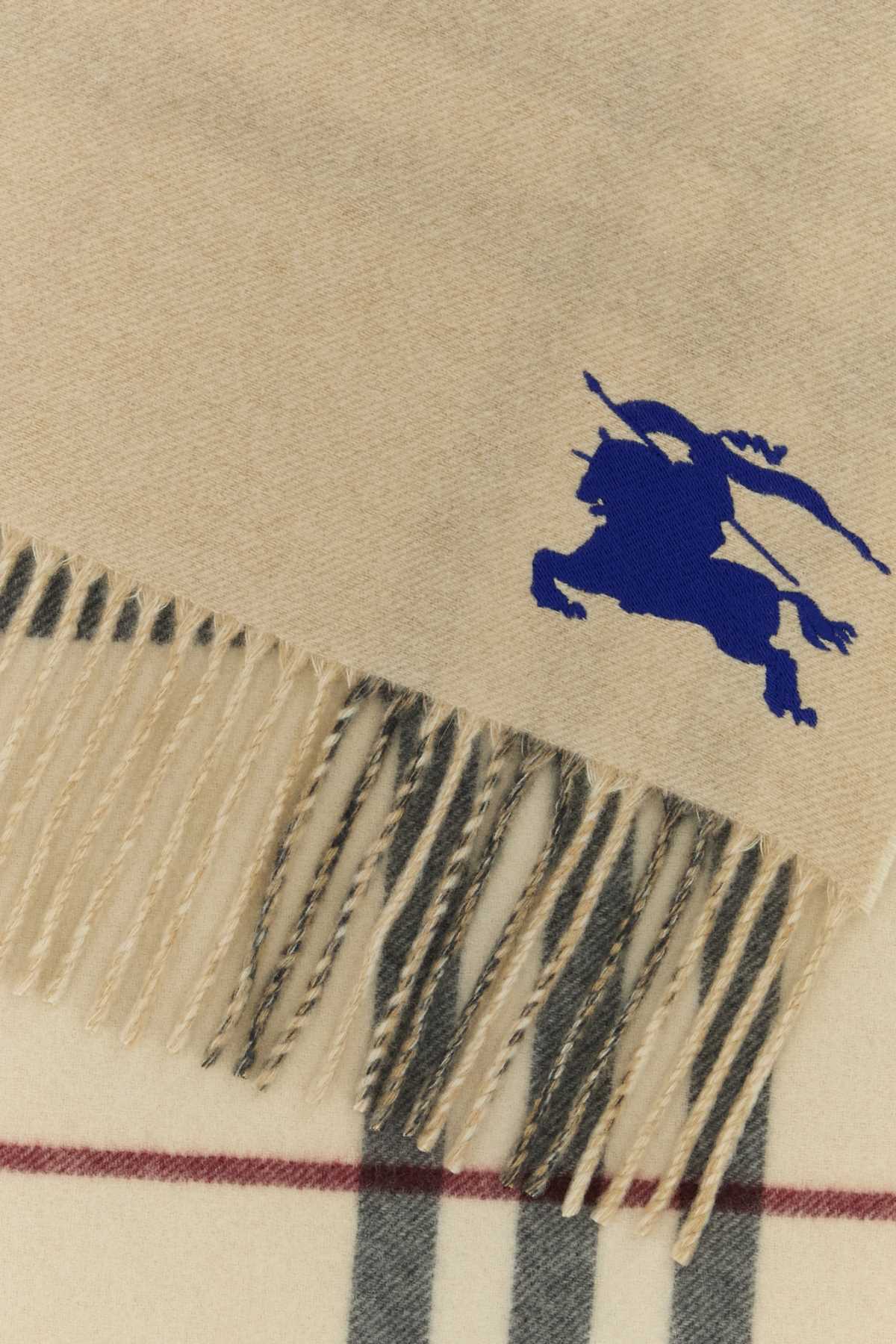 BURBERRY Giant Check Cashmere Scarf