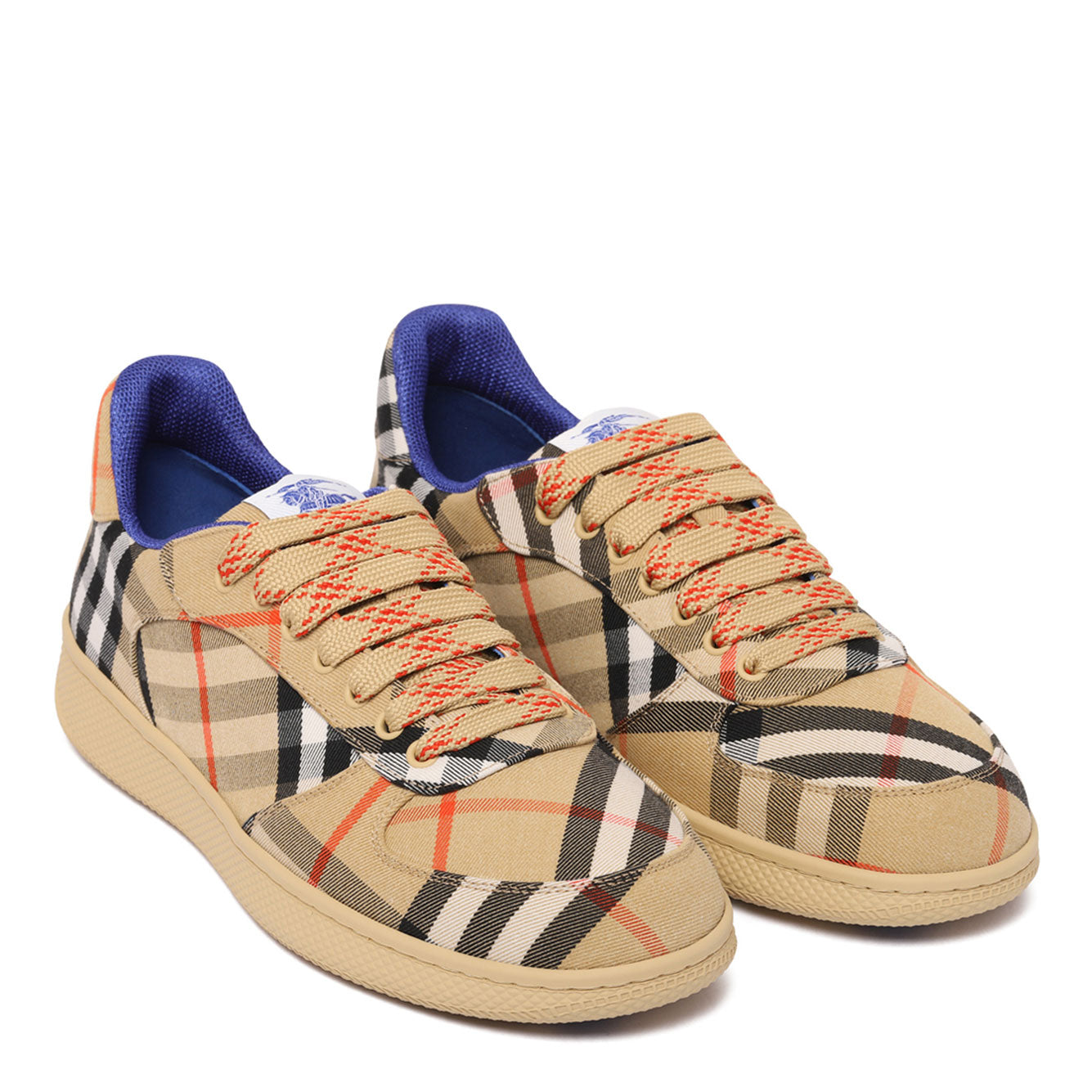 BURBERRY Classic Check Design Polyester Sneakers for Men