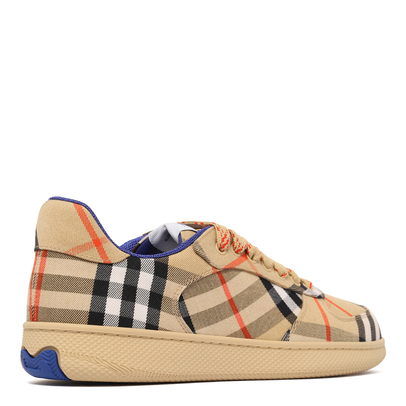 BURBERRY Classic Check Design Polyester Sneakers for Men