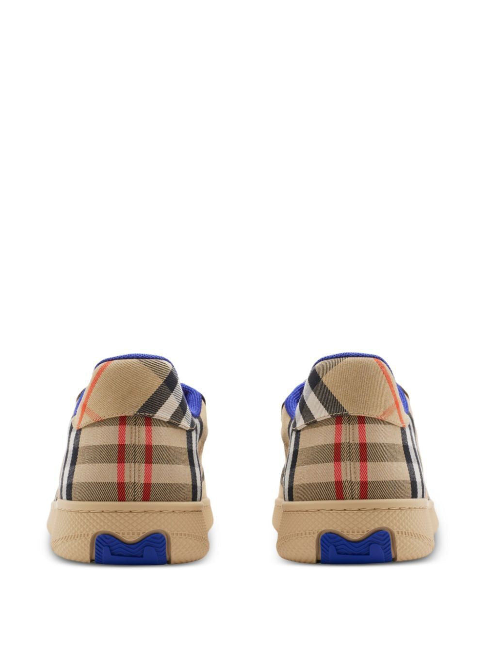 BURBERRY Cotton-Blend Check Terrace Sneakers for Men