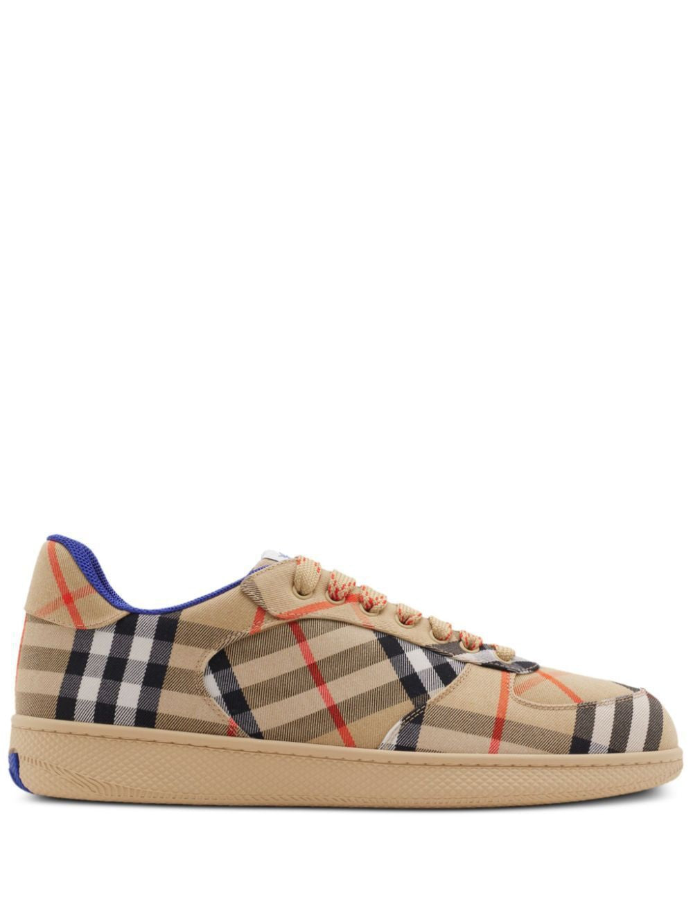 BURBERRY Cotton-Blend Check Terrace Sneakers for Men