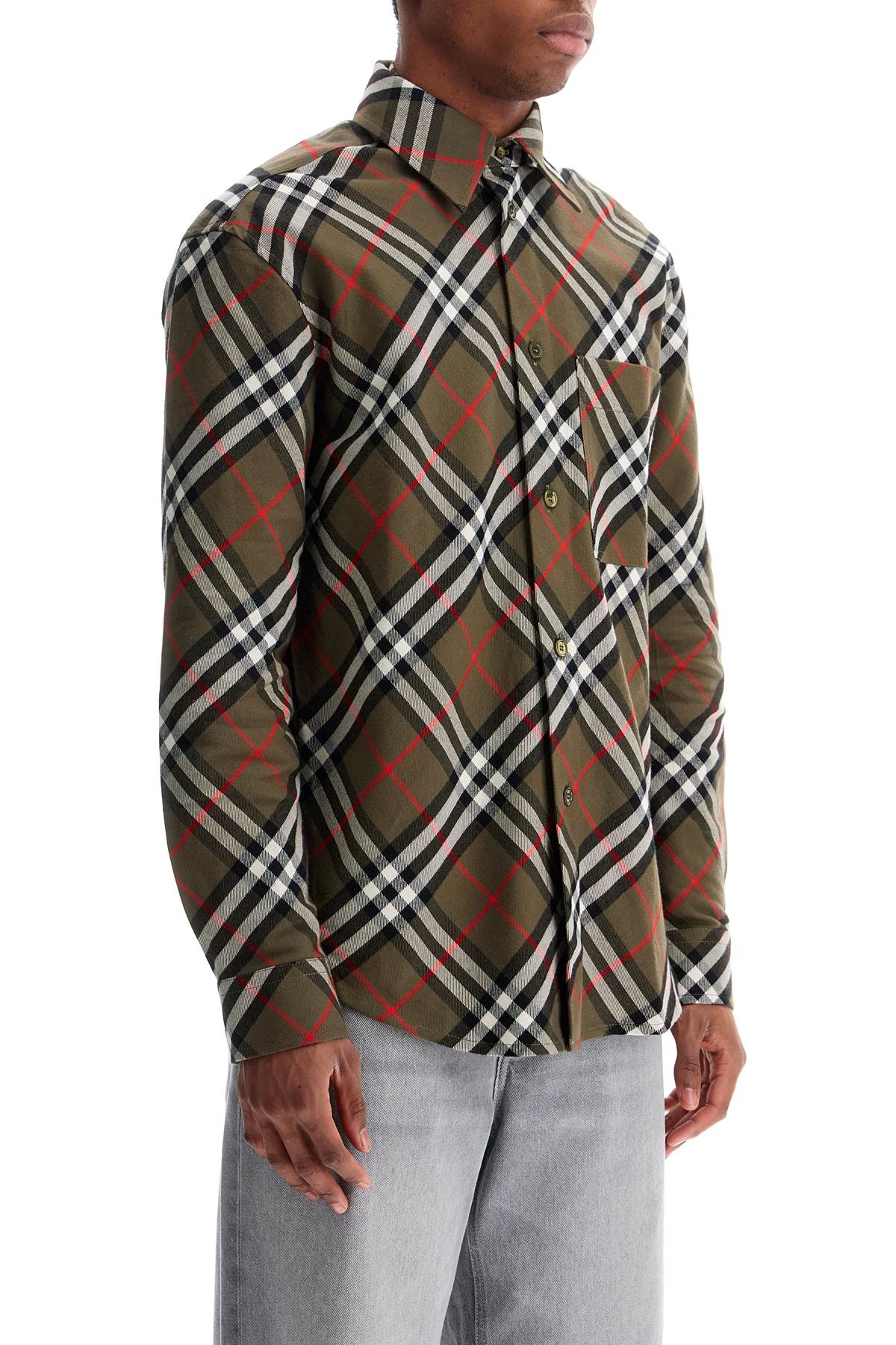 BURBERRY Loch Ip Check Cotton Shirt - Men's Fall Collection