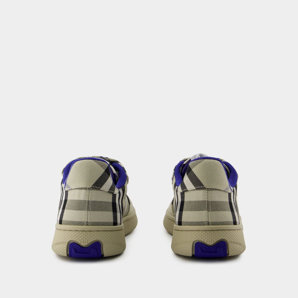 BURBERRY Embroidered Canvas Terrace Sneakers for Women