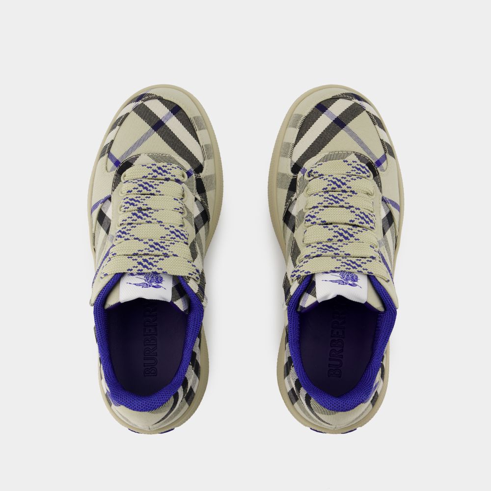 BURBERRY Embroidered Canvas Terrace Sneakers for Women