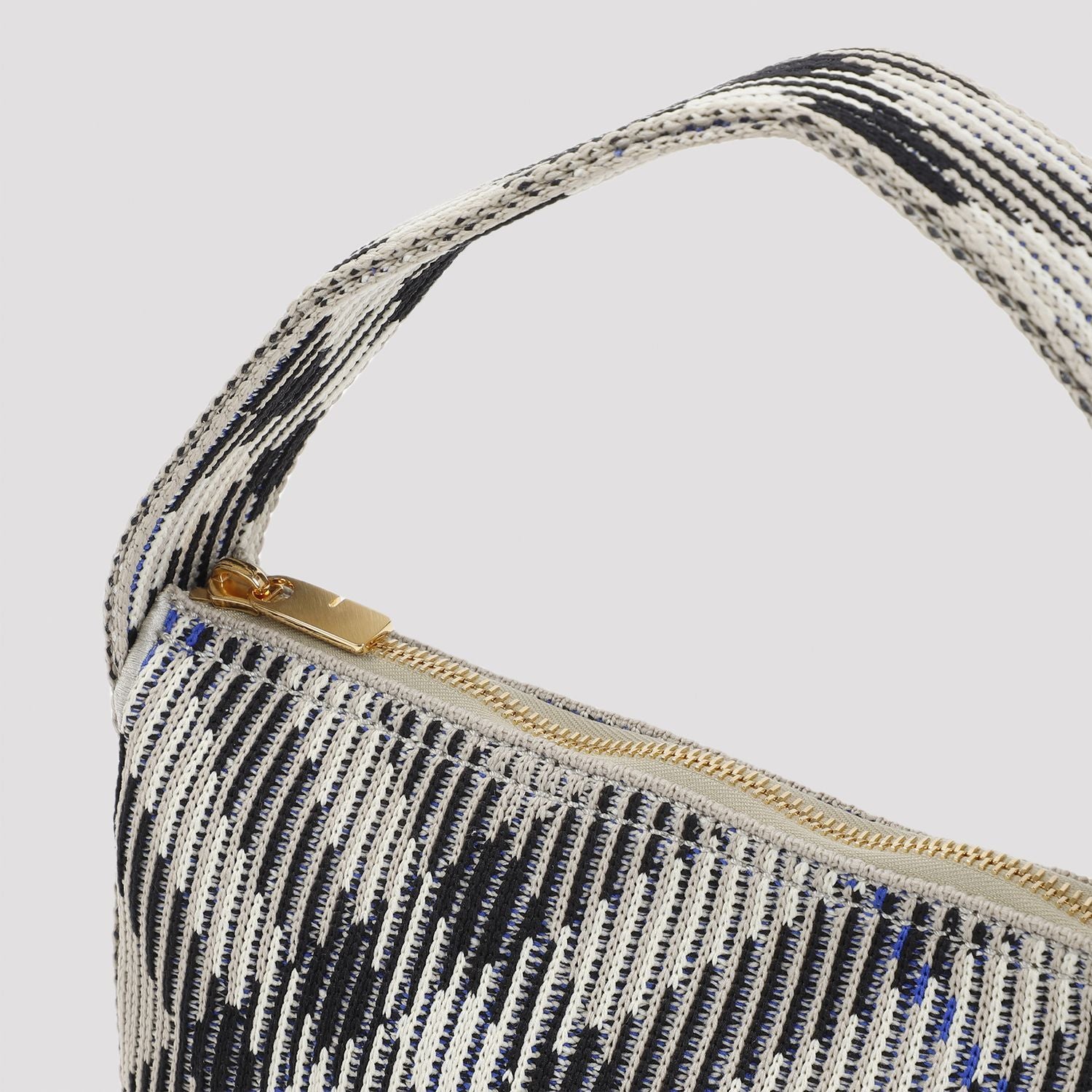 BURBERRY Knit Baguette Mini Purse