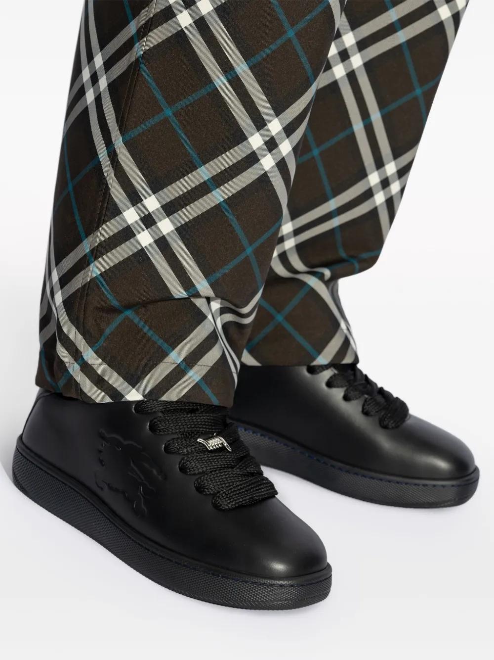 BURBERRY Premium 100% Leather Sneakers for Men - FW24 Collection