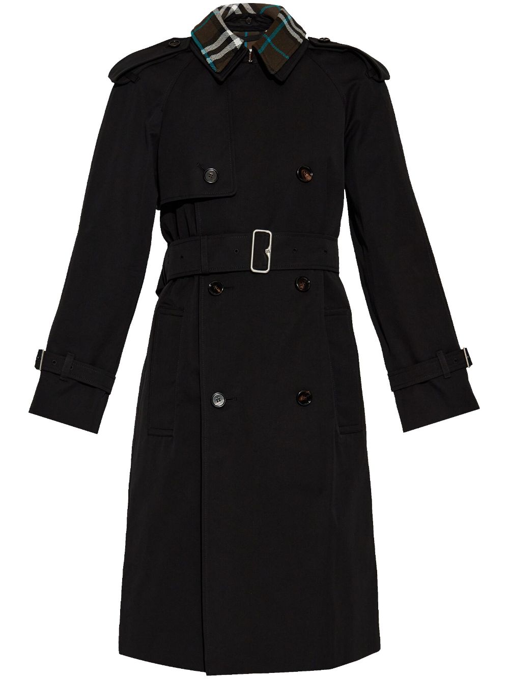BURBERRY Cotton Trench Jacket with Detachable Collar for Women