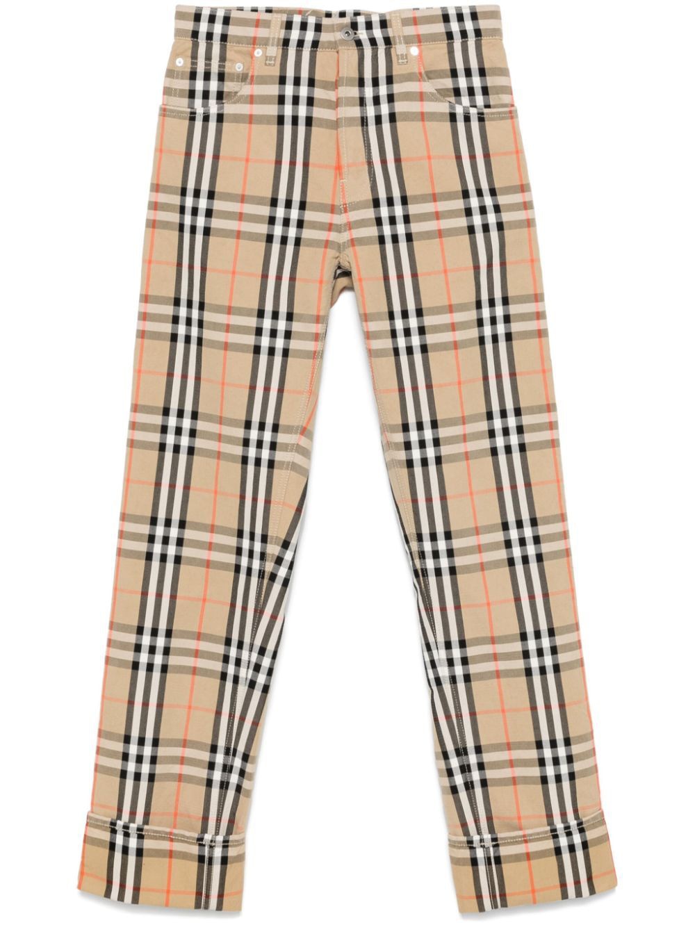 BURBERRY Embroidered Canvas Pants for Men - W24