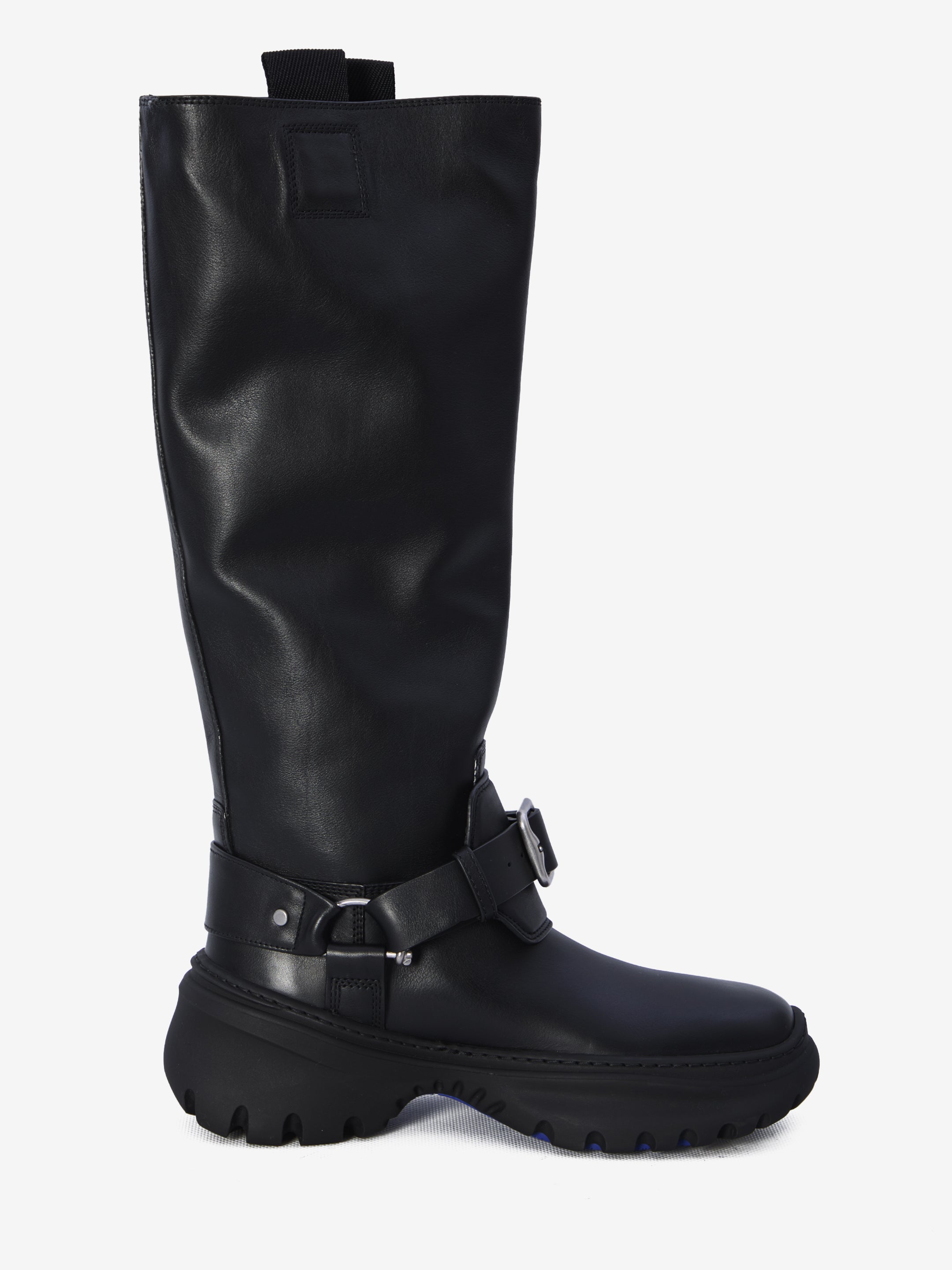 BURBERRY Leather Stomp High Boots for Women