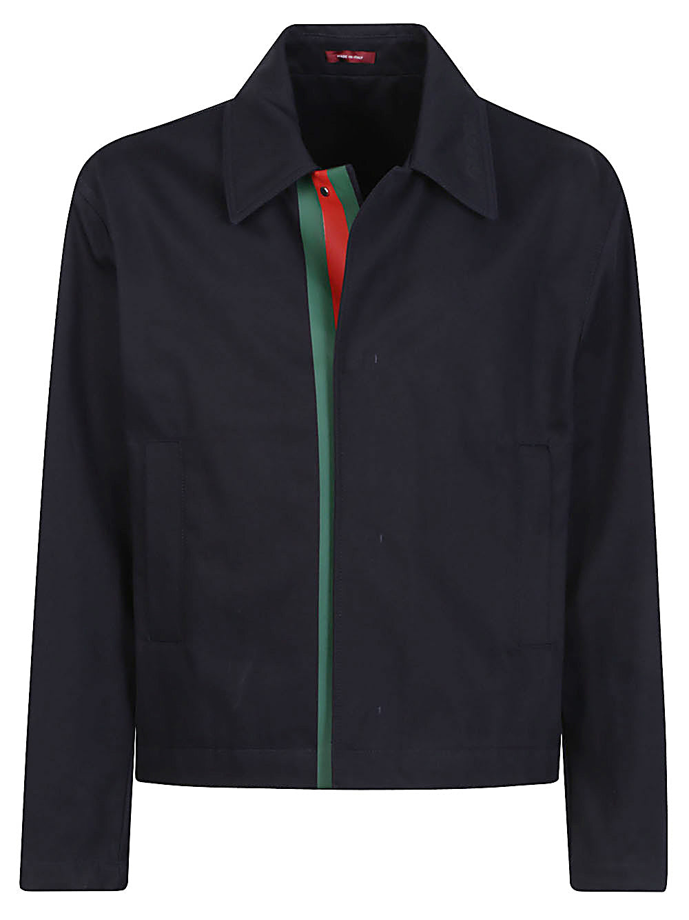 GUCCI Men's Cotton Jacket with Pointed Collar