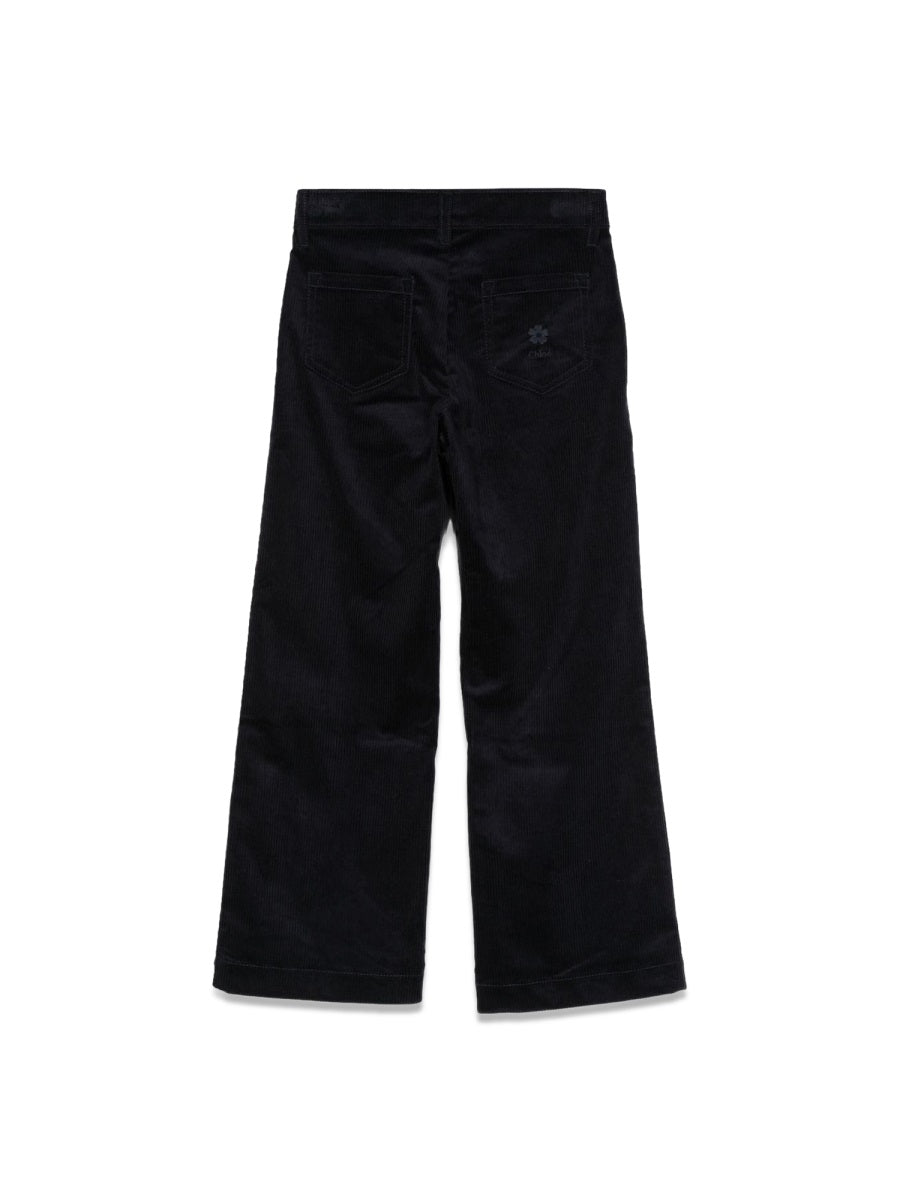 CHLOÉ Mini Velvet Trousers for Girls