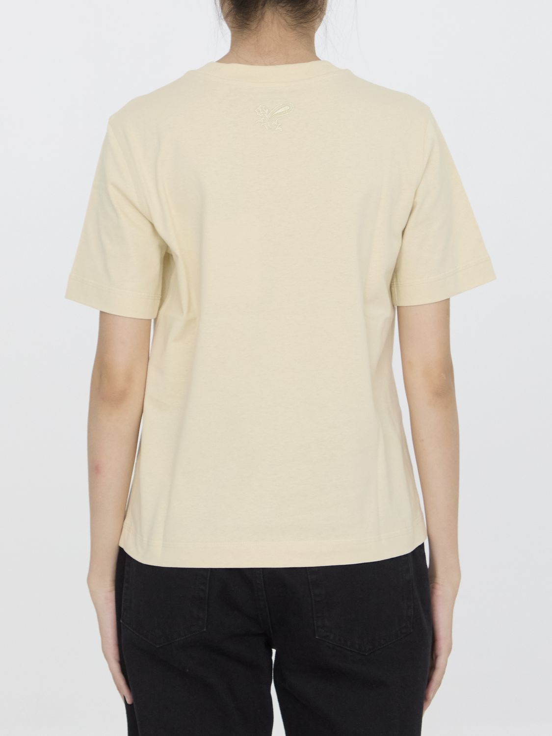 BURBERRY Paisley Logo Crewneck T-Shirt for Women - Regular Fit