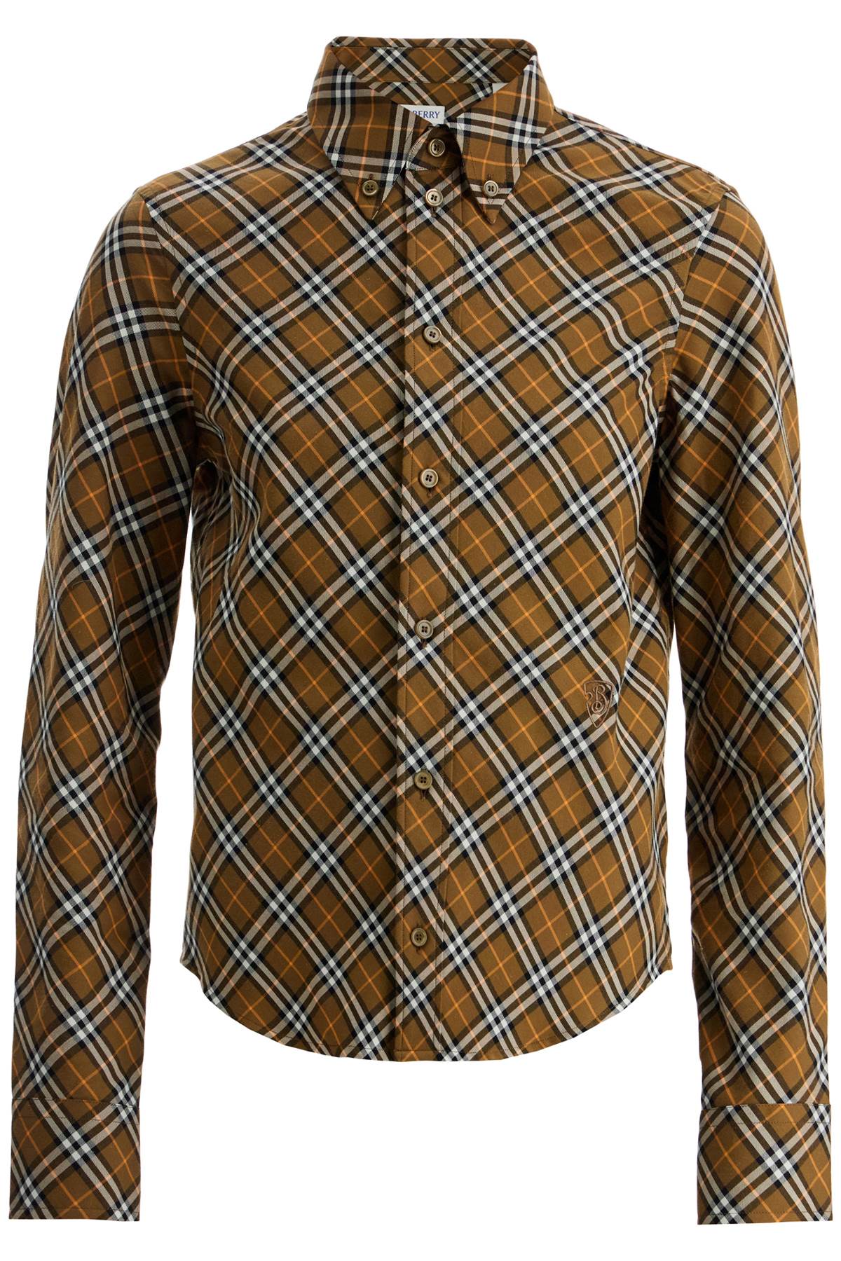 BURBERRY Check Cotton Shirt with Classic Collar for Women