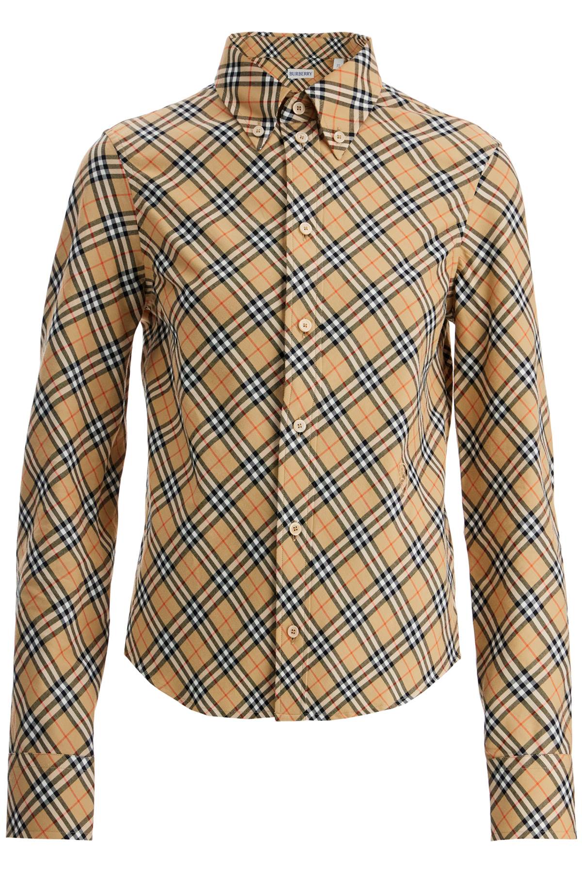 BURBERRY Classic Check Cotton Shirt for Women - Fall/Winter 2024