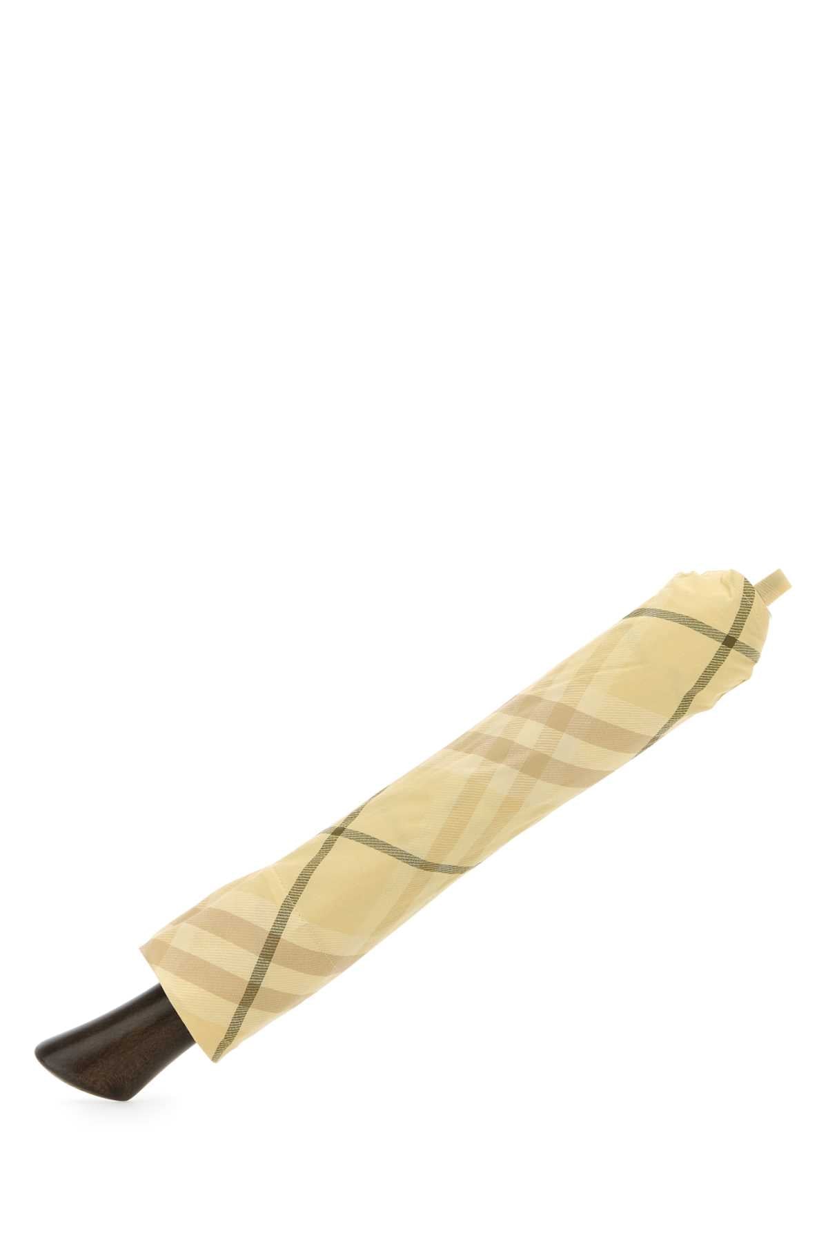 BURBERRY Printed Fabric Folding Umbrella