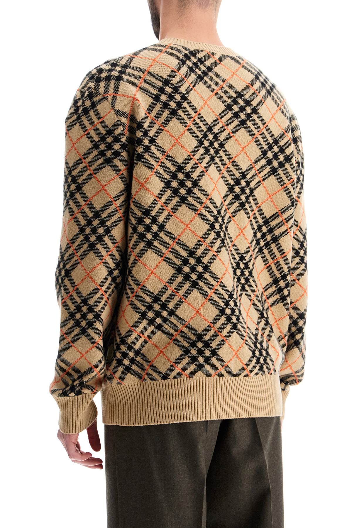 BURBERRY Checked Embroidered Cashmere Sweater
