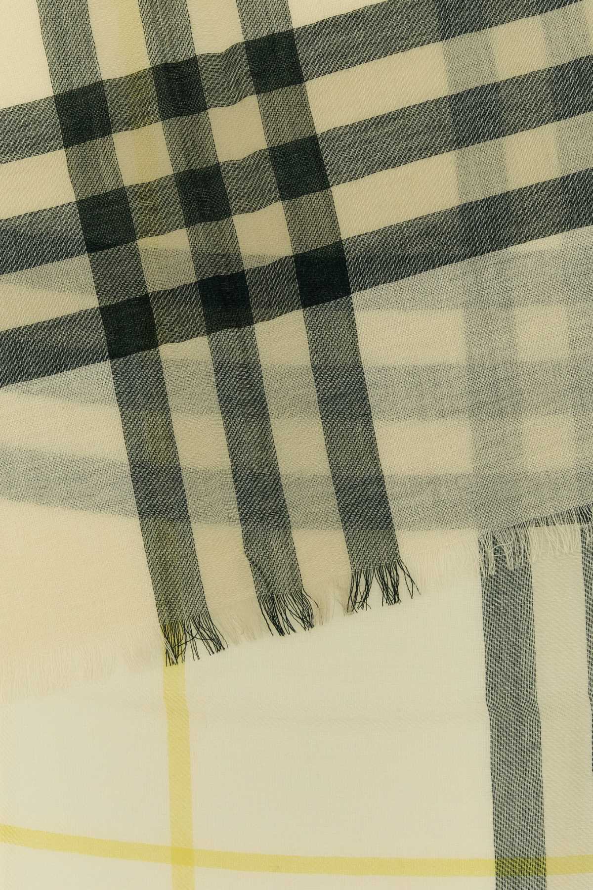 BURBERRY Embroidered Wool Scarf