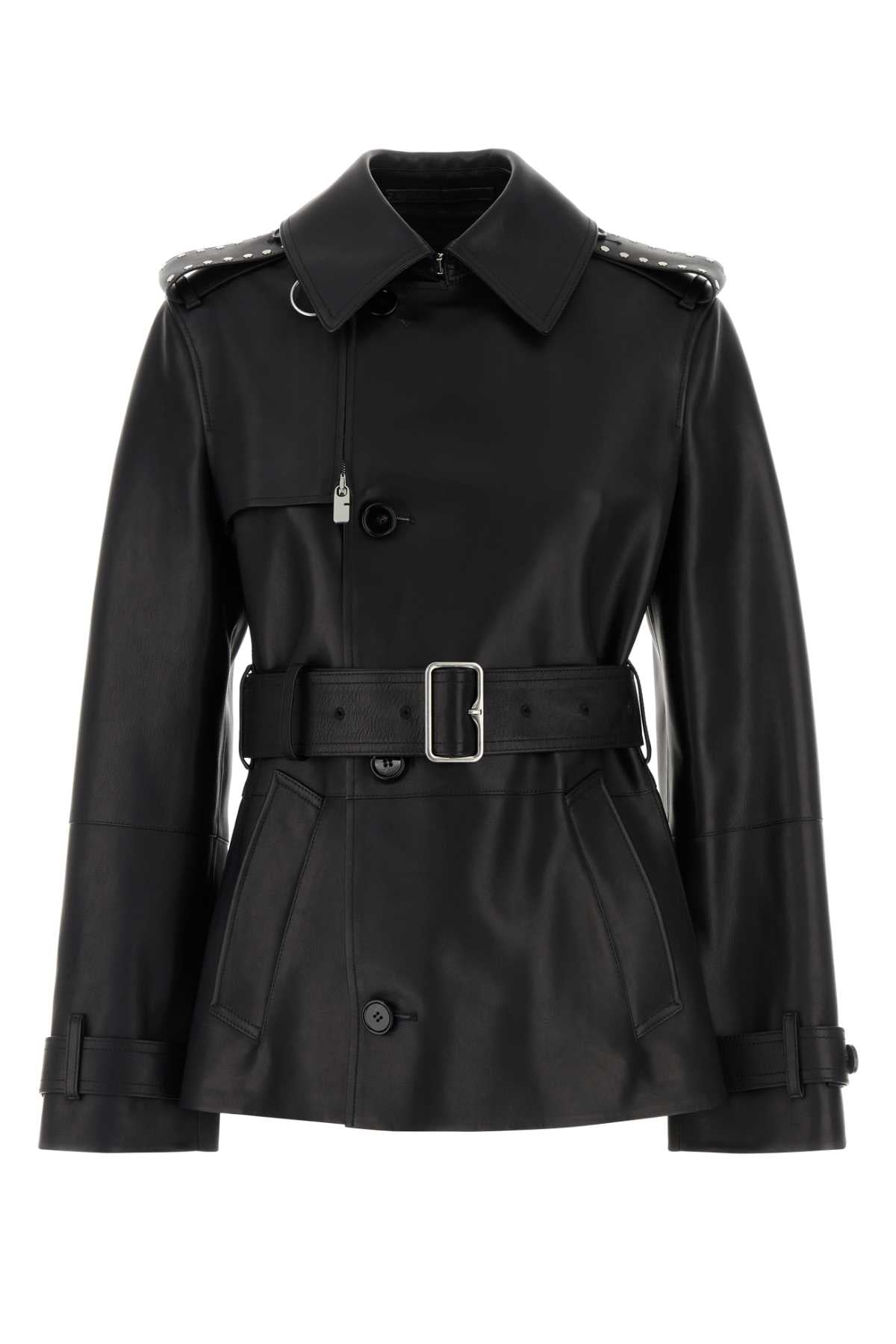 BURBERRY Women's Premium Leather Jacket - Fall 2025 Collection