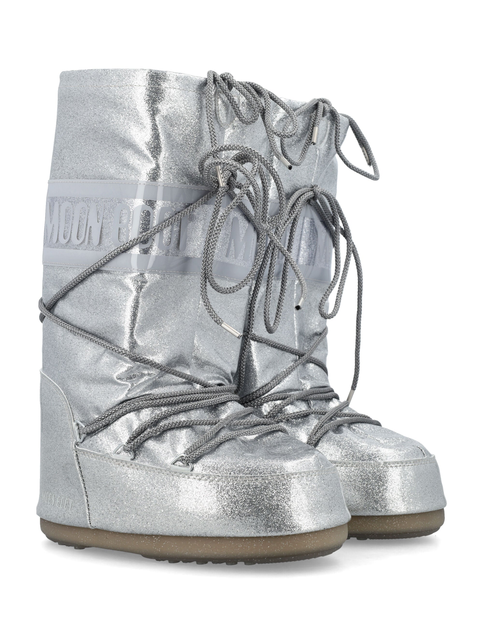 MOON BOOT High Glitter Slip-On Boots