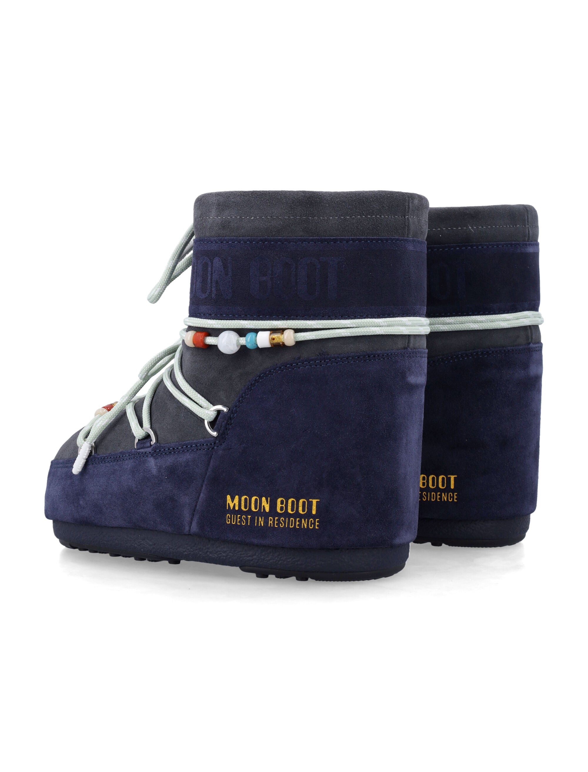 MOON BOOT Mini Artisan Suede Bead Boots