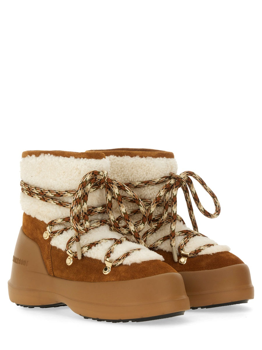 MOON BOOT Luna Shearling Mini Boots