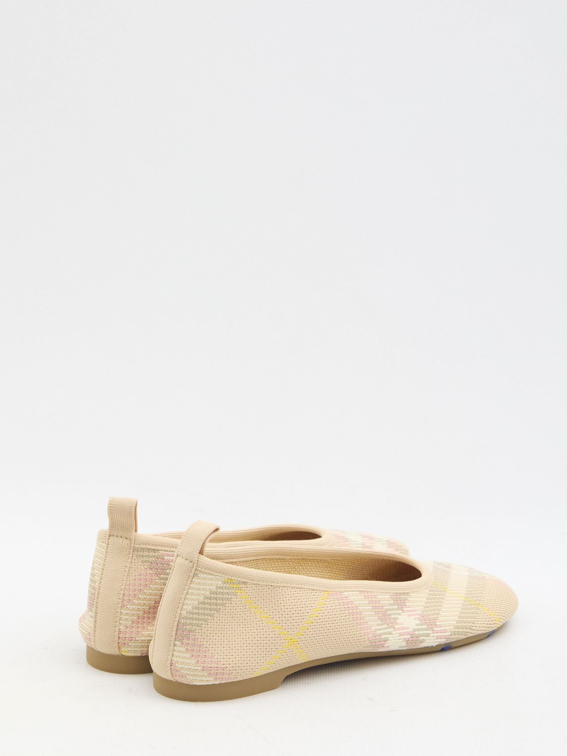 BURBERRY Mini Knit Check Ballerinas for Women