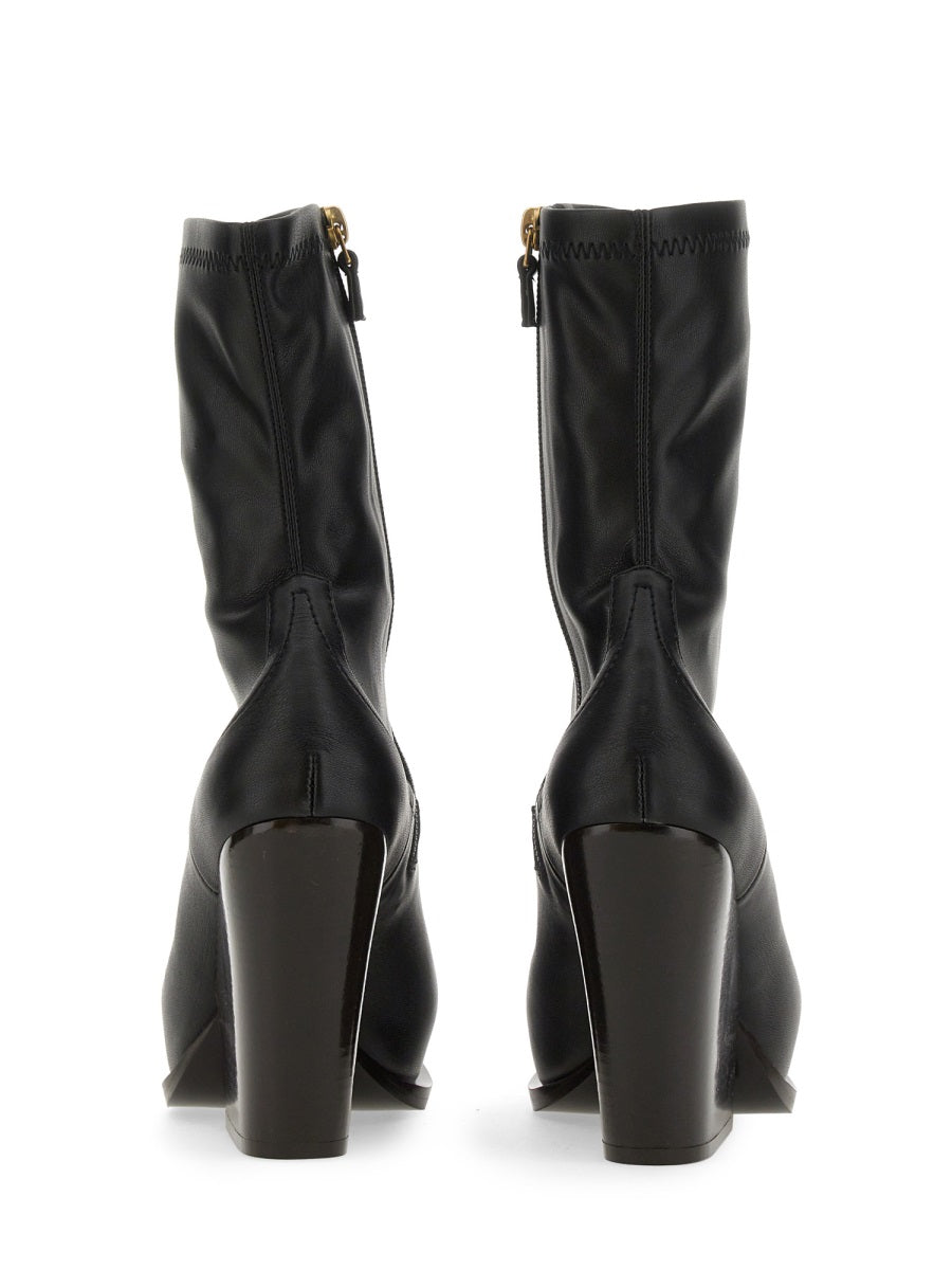 STELLA MCCARTNEY Elevated Cowboy Boots with 10.5 cm Heel