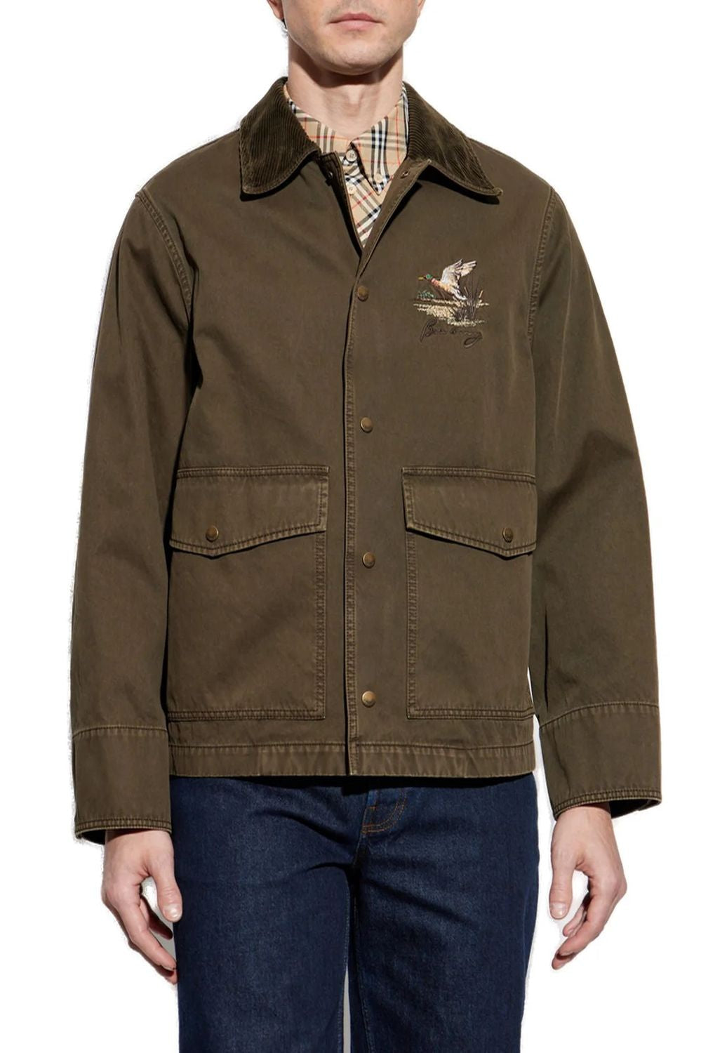 BURBERRY Cotton Utility Jacket for Men