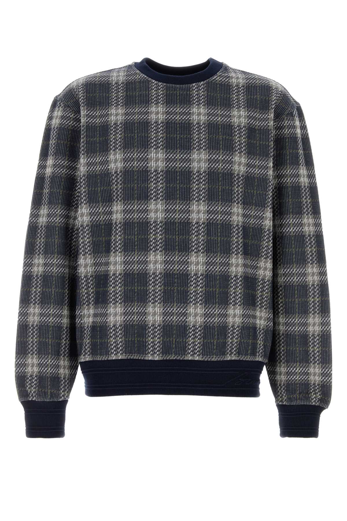 BURBERRY Embroidered Stretch Cotton Blend Sweatshirt - Size Options Available