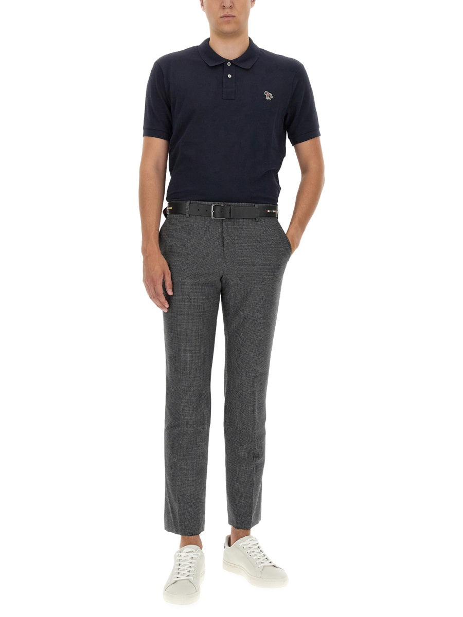 PS BY PAUL SMITH Classic Polo Shirt with Iconic Zebra Patch - Regular Fit