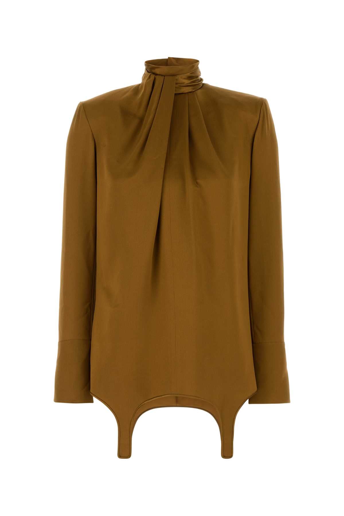 SAINT LAURENT Elegant Satin Blouse for Women - FW24 Collection