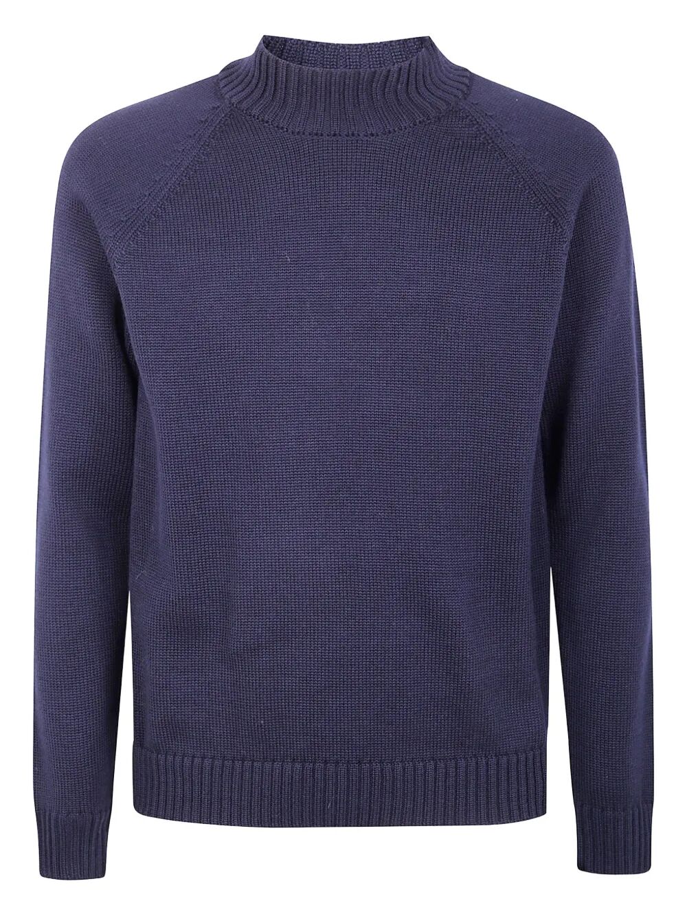 ZANONE Slim Fit Raglan Sleeved Mock Neck Sweater