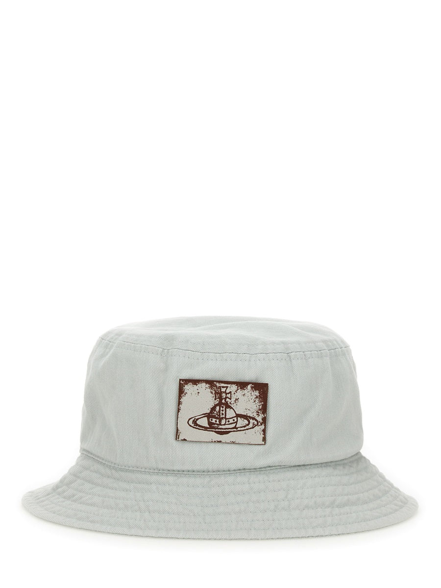 VIVIENNE WESTWOOD Cotton Logo Bucket Hat