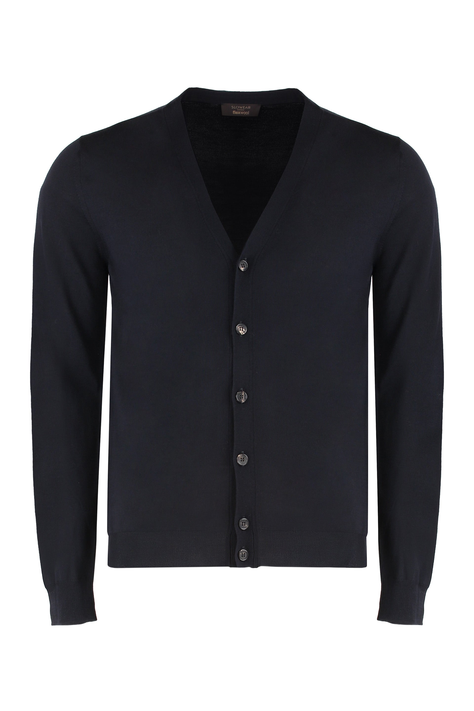 SLOWEAR Virgin Wool Cardigan Sweater for Men - FW25