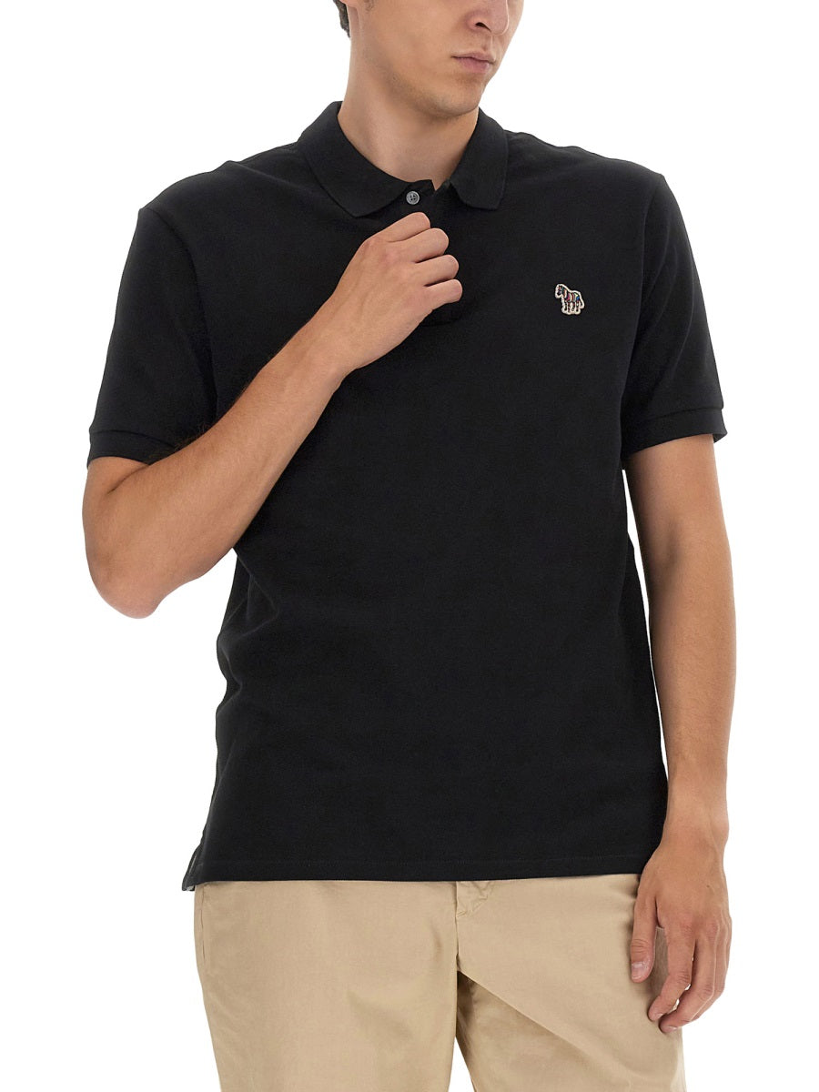 PS BY PAUL SMITH Polo Shirt with Zebra Patch - Regular Fit