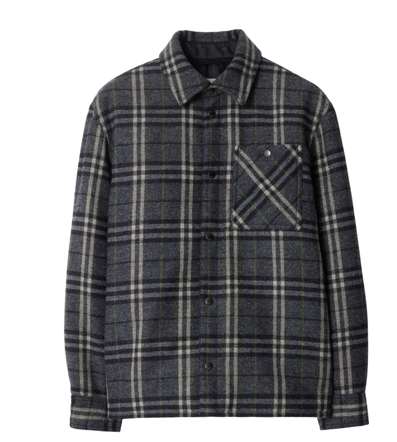 BURBERRY Wool Check Shirt