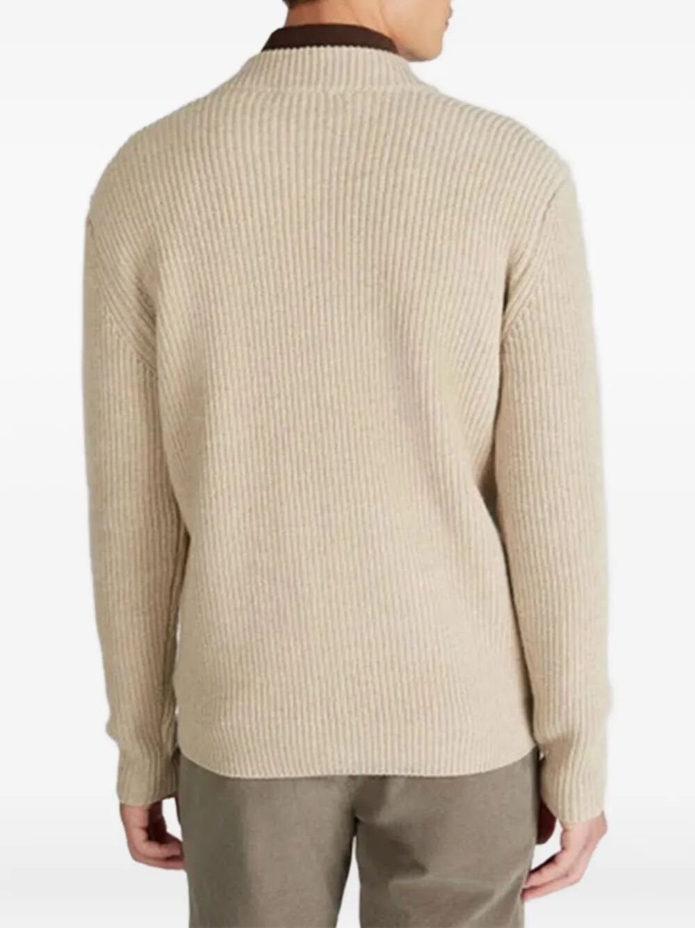 ZANONE Slim Fit Full Zip Sweater for Men