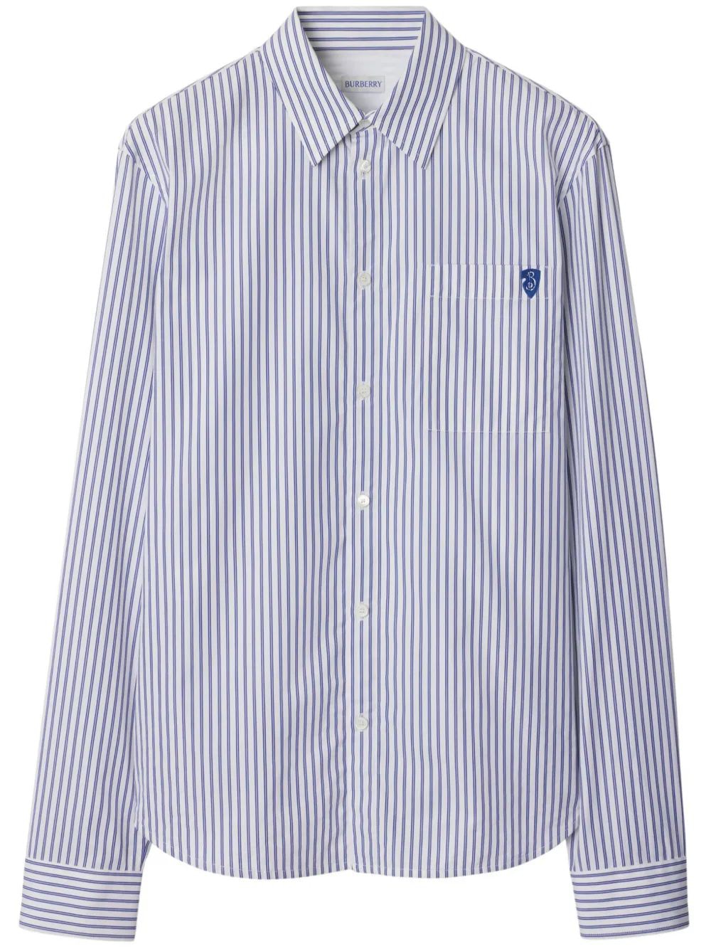 BURBERRY Men's Mini Check Cotton Shirt