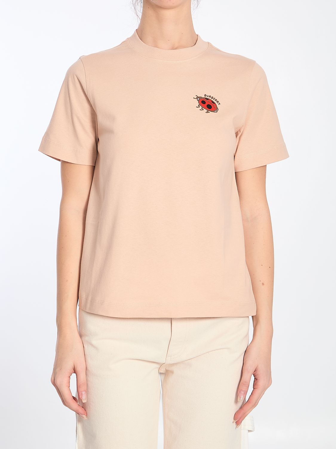 BURBERRY Ladybug Logo T-Shirt - Size S